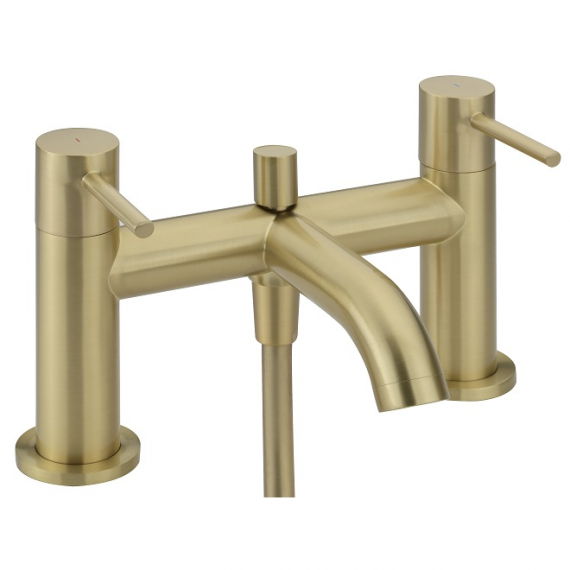 Sagittarius Ergo Bath Shower Mixer Tap Brushed Brass EL/105/BB