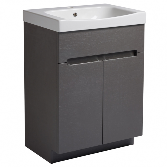 Roper Rhodes 600mm Diverge Freestanding Unit - Charcoal Elm