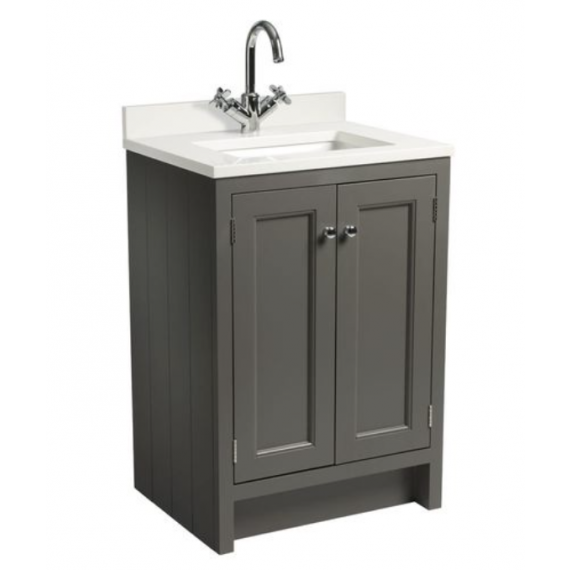 Roper Rhodes 600mm Hampton Underslung Basin Unit - Pewter