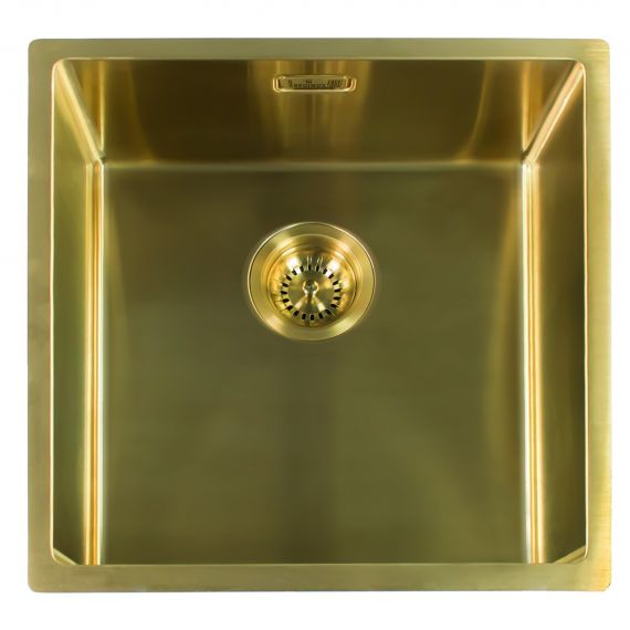 Reginox Miami Single Bowl Integrated/Undermount Kitchen Sink in Gold 540 x 440mm