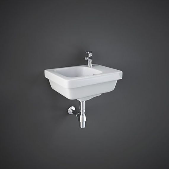 RAK Resort Wall Hung Basin Right Handed 360mm 1 Tap Hole RST1001AWHA