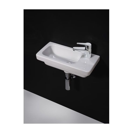 RAK Resort Wall Hung Basin Right Handed 450mm 1 Tap Hole RST0701AWHA