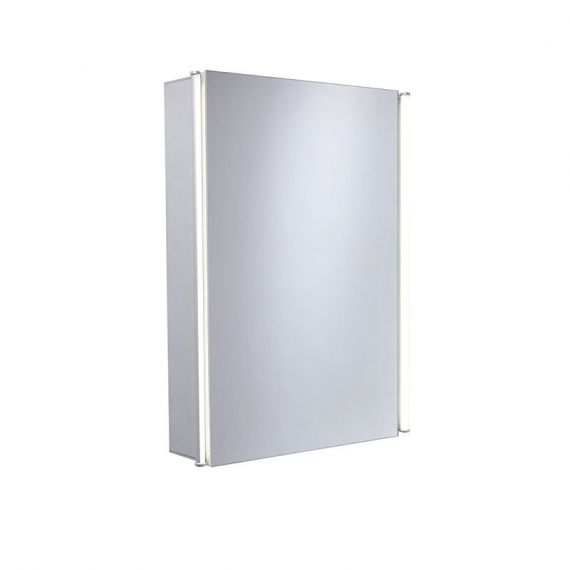 Tavistock Sleek Single Door Mirror LED Cabinet (Aluminium) SL44AL